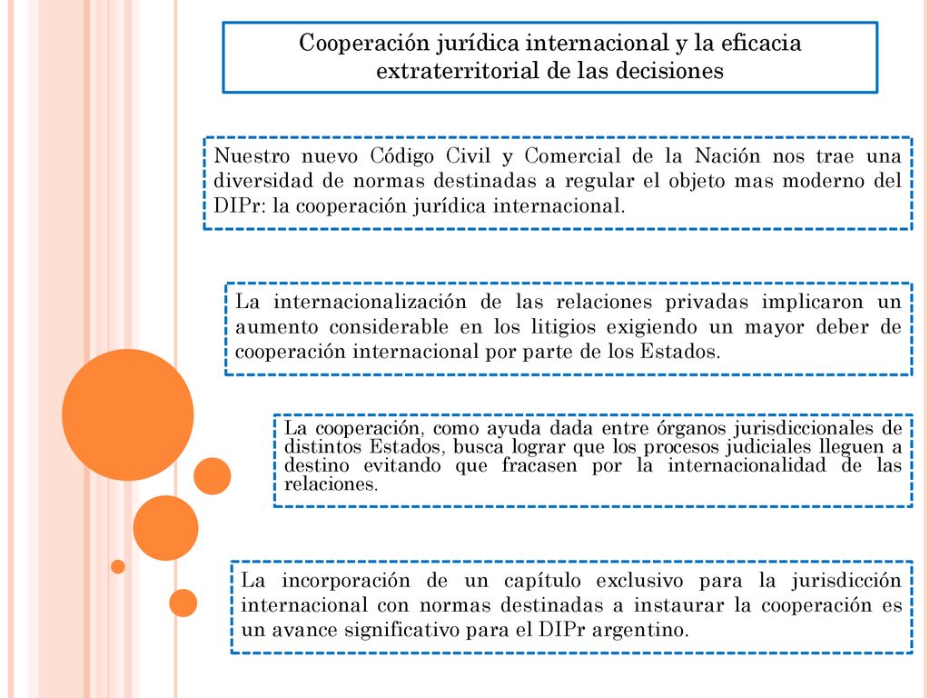 Cooperación jurídica internacional y la eficacia extraterritorial de las decisiones