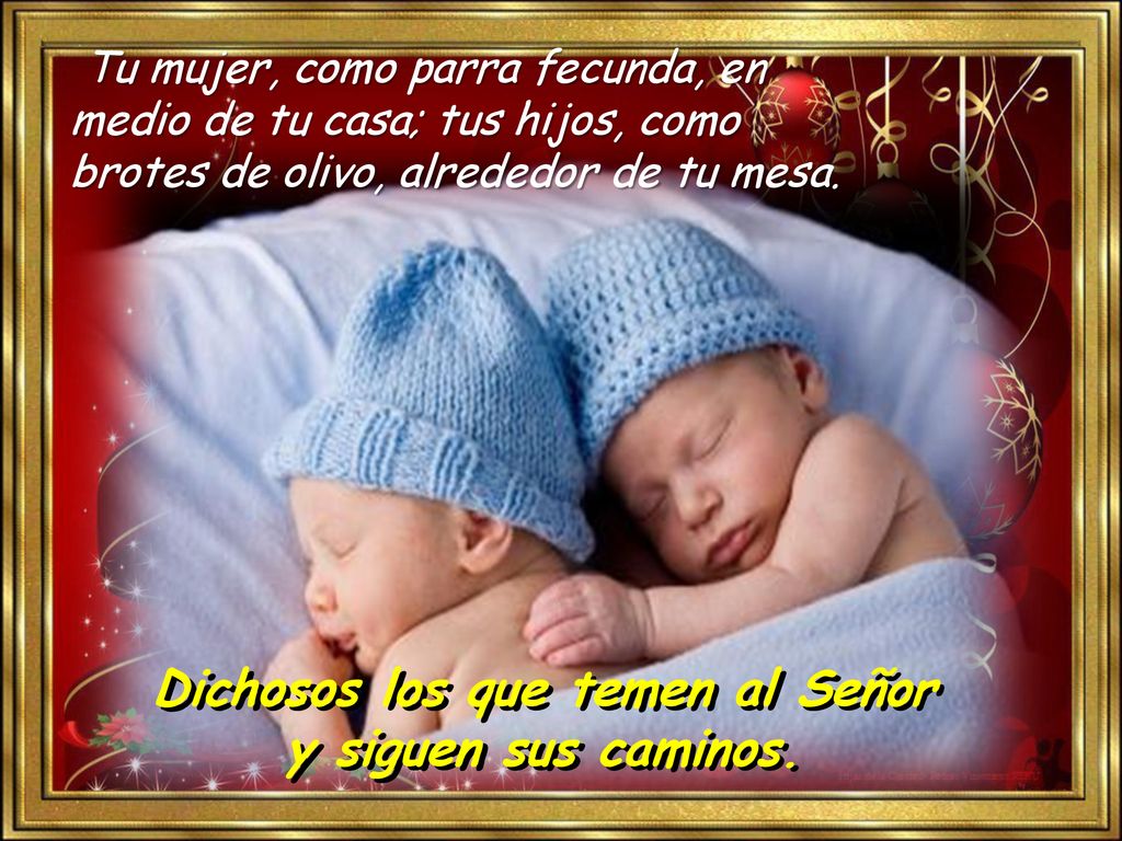 Dichosos los que temen al Señor y siguen sus caminos.