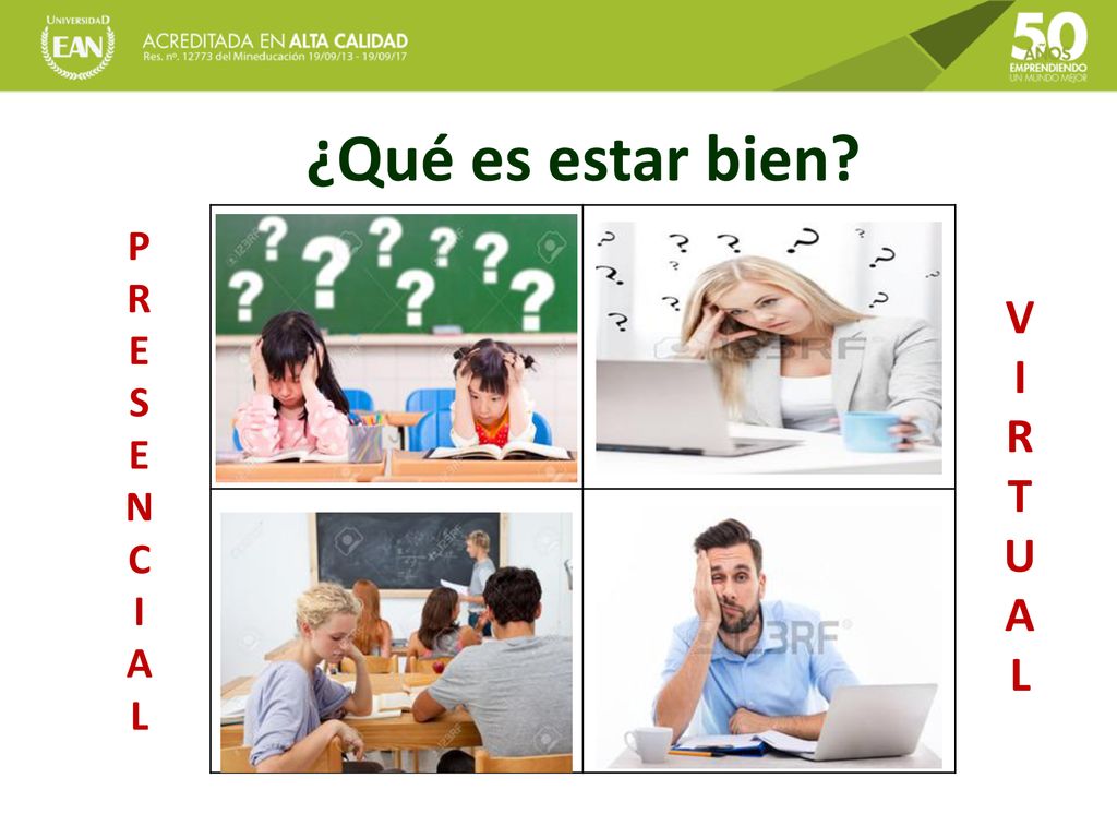 ¿Qué es estar bien P R E S N C I A L V I R T U A L
