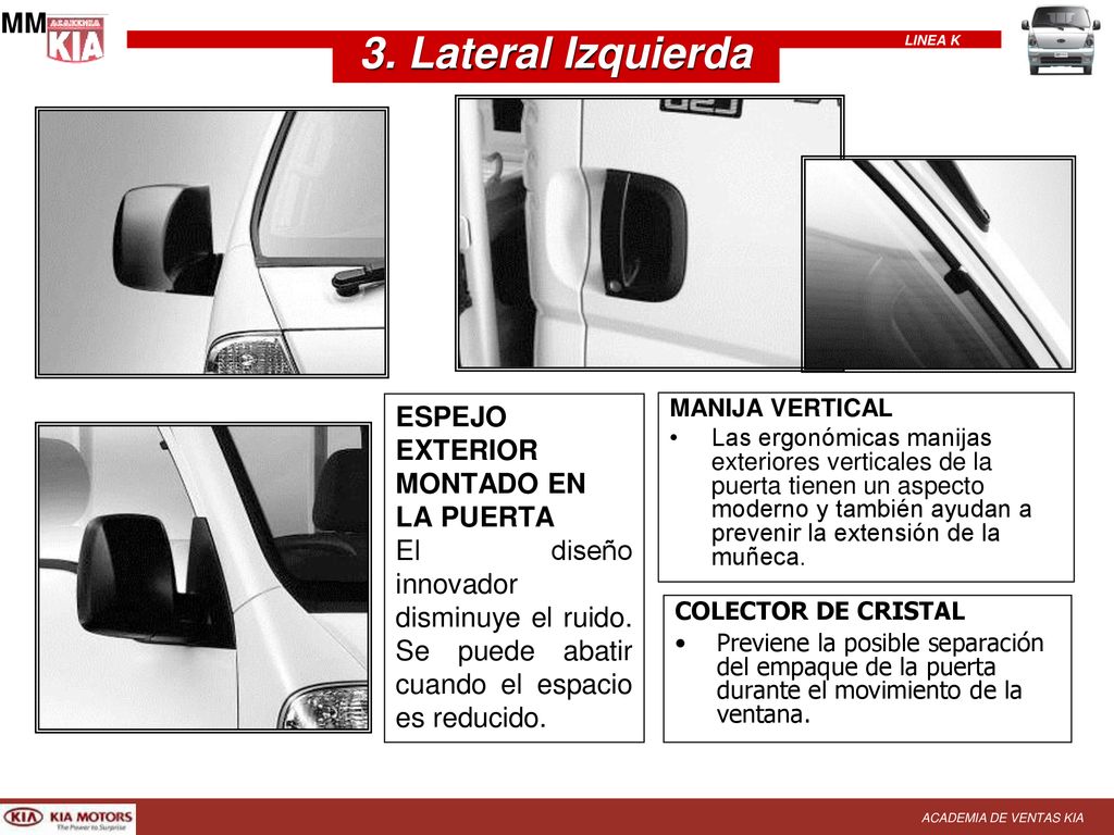 3. Lateral Izquierda MM ESPEJO EXTERIOR MONTADO EN LA PUERTA