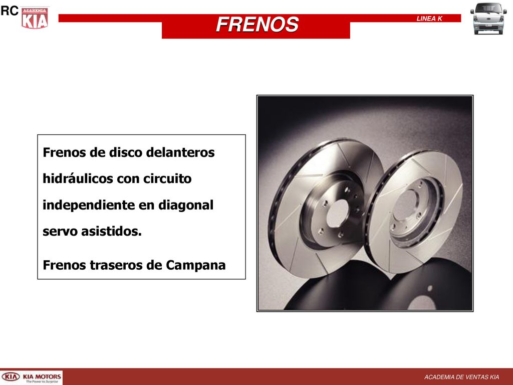 RC FRENOS. Frenos de disco delanteros hidráulicos con circuito independiente en diagonal servo asistidos.