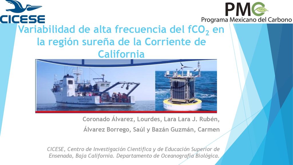 Variabilidad de alta frecuencia del fCO2 en la región sureña de la Corriente de California