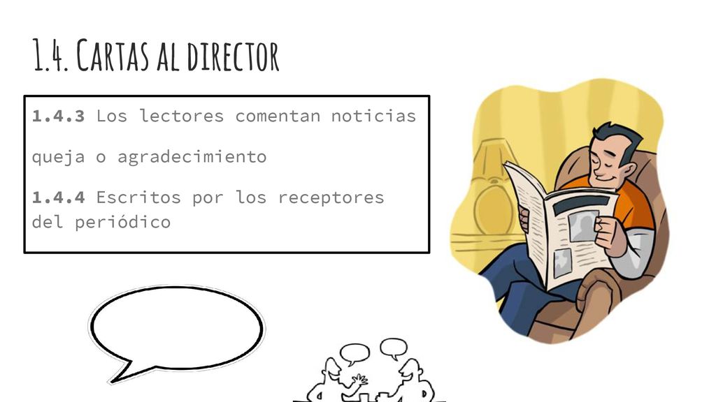 1.4. Cartas al director Los lectores comentan noticias
