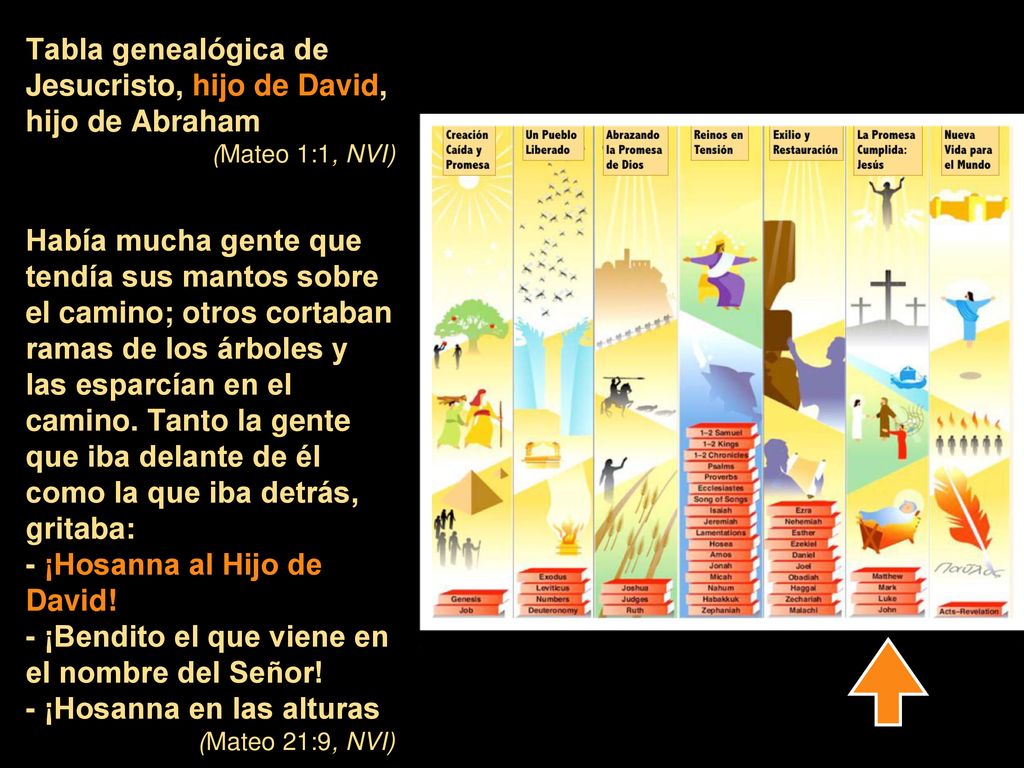 Tabla genealógica de Jesucristo, hijo de David, hijo de Abraham