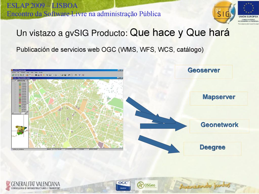 Un vistazo a gvSIG Producto: Que hace y Que hará