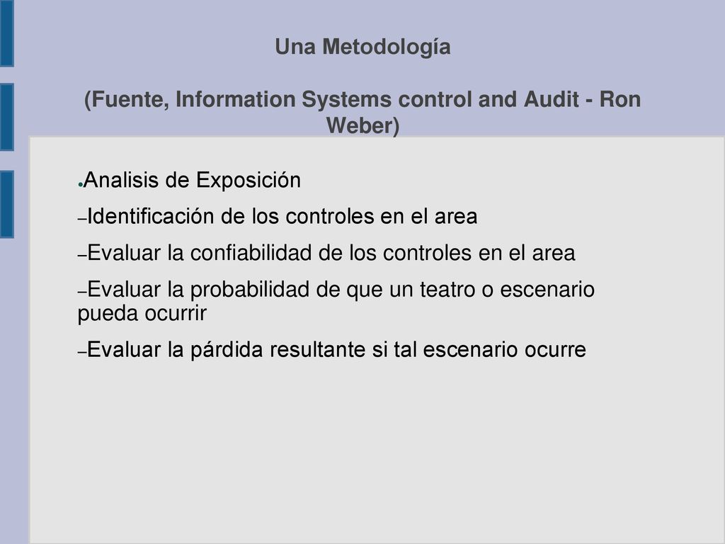 Analisis de Exposición Identificación de los controles en el area