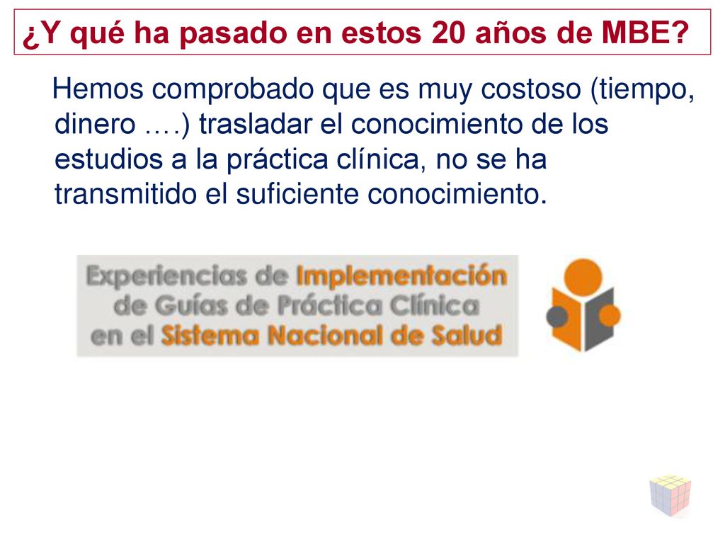 ¿Y qué ha pasado en estos 20 años de MBE