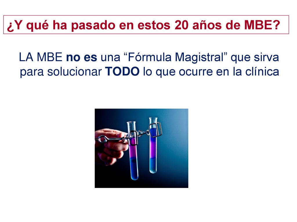 ¿Y qué ha pasado en estos 20 años de MBE