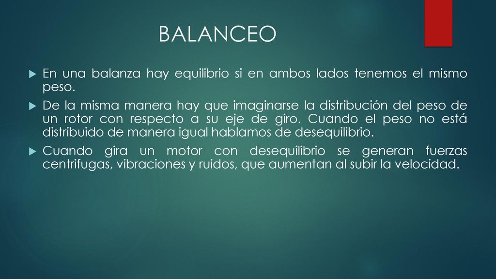 BALANCEO En una balanza hay equilibrio si en ambos lados tenemos el mismo peso.