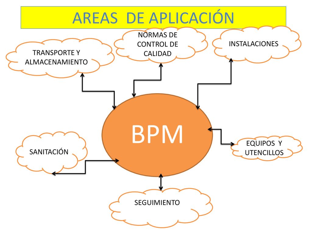BPM AREAS DE APLICACIÓN NORMAS DE CONTROL DE CALIDAD INSTALACIONES
