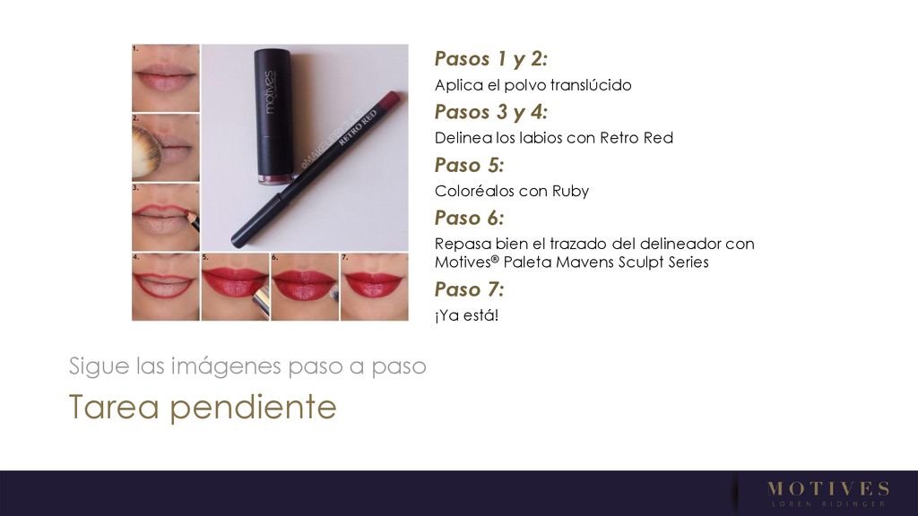 Tarea pendiente Sigue las imágenes paso a paso Pasos 1 y 2: