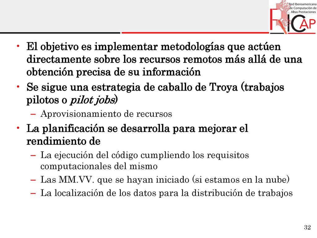 La planificación se desarrolla para mejorar el rendimiento de