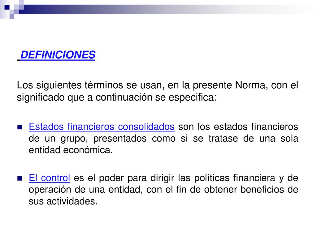 DEFINICIONES Los siguientes términos se usan, en la presente Norma, con el significado que a continuación se especifica: