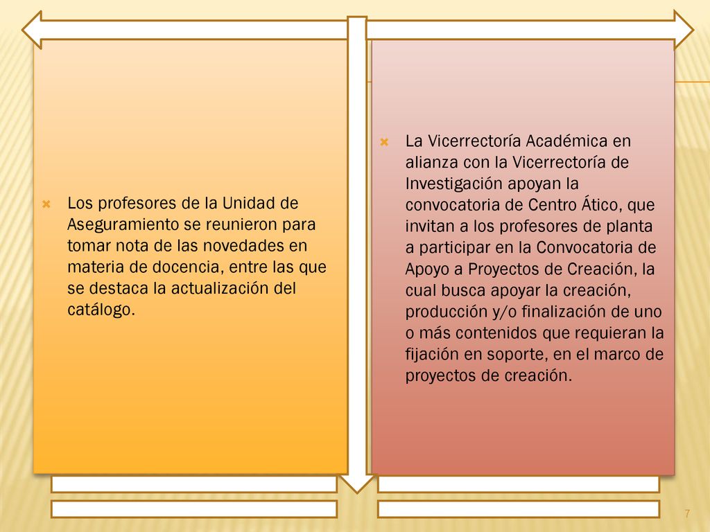 Los profesores de la Unidad de Aseguramiento se reunieron para tomar nota de las novedades en materia de docencia, entre las que se destaca la actualización del catálogo.
