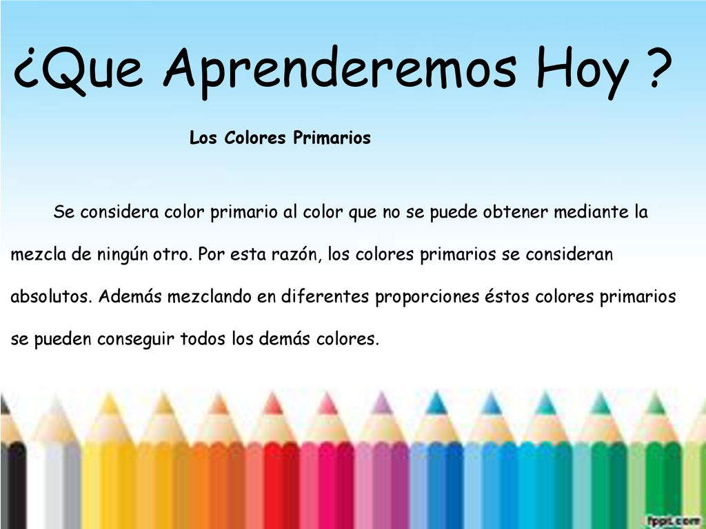 ¿Que Aprenderemos Hoy Los Colores Primarios