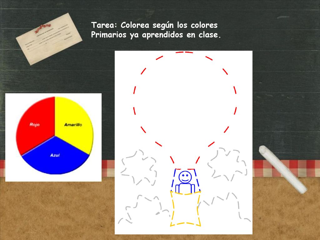 Tarea: Colorea según los colores
