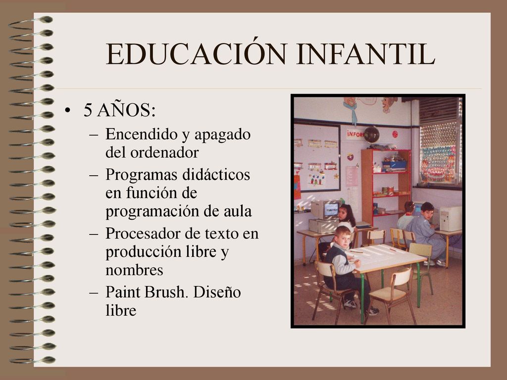 EDUCACIÓN INFANTIL 5 AÑOS: Encendido y apagado del ordenador