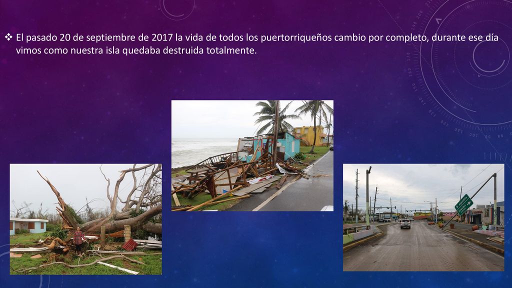 El pasado 20 de septiembre de 2017 la vida de todos los puertorriqueños cambio por completo, durante ese día vimos como nuestra isla quedaba destruida totalmente.