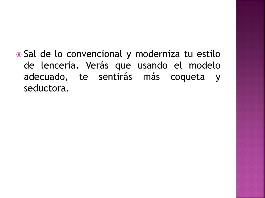 Sal de lo convencional y moderniza tu estilo de lencería