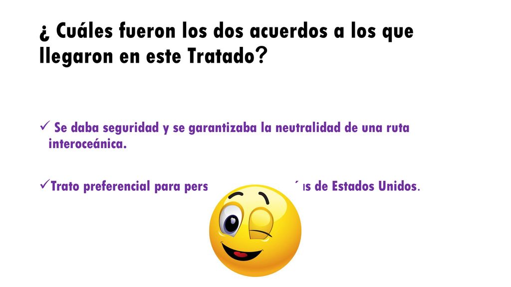 ¿ Cuáles fueron los dos acuerdos a los que llegaron en este Tratado