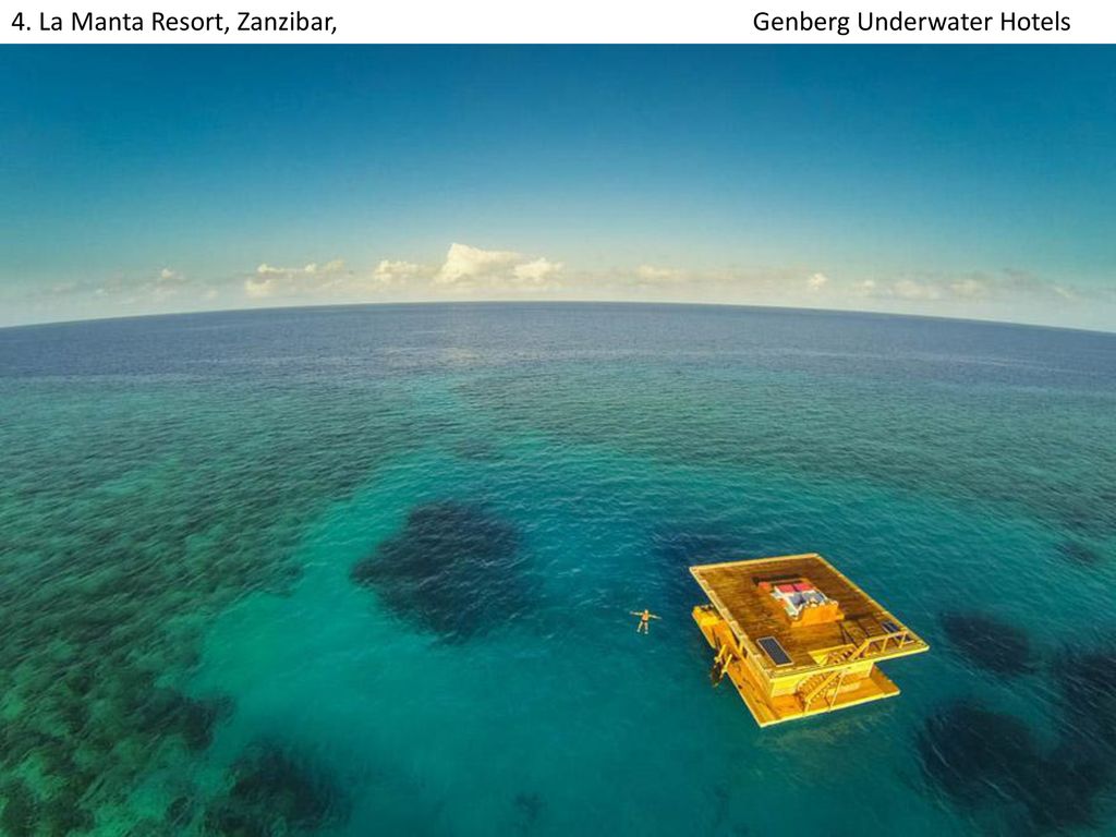 4. La Manta Resort, Zanzibar, Genberg Underwater Hotels