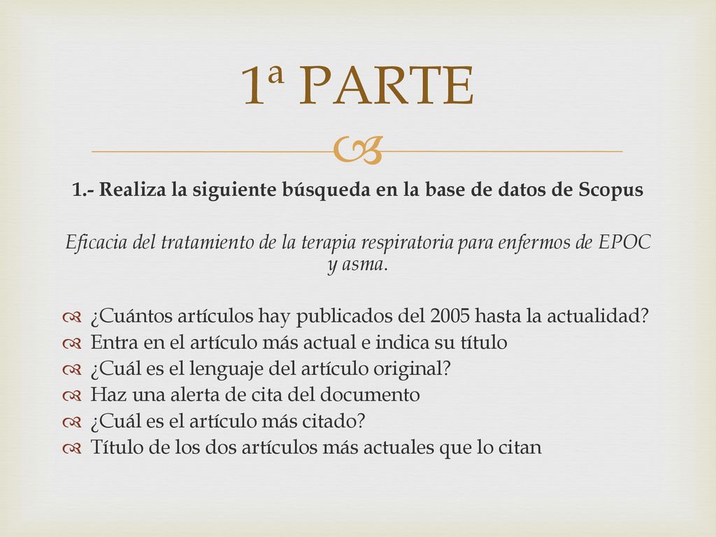 1.- Realiza la siguiente búsqueda en la base de datos de Scopus
