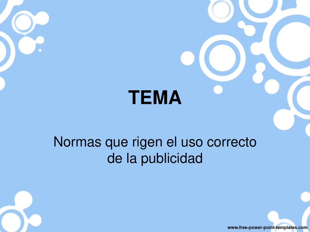 Normas que rigen el uso correcto de la publicidad