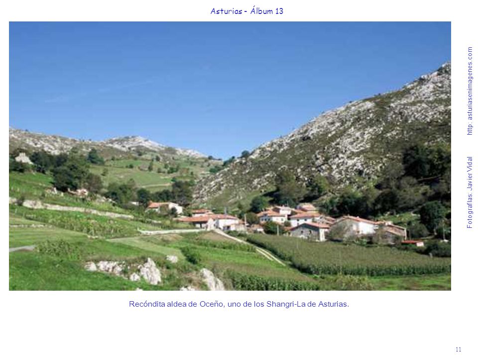 Recóndita aldea de Oceño, uno de los Shangri-La de Asturias.