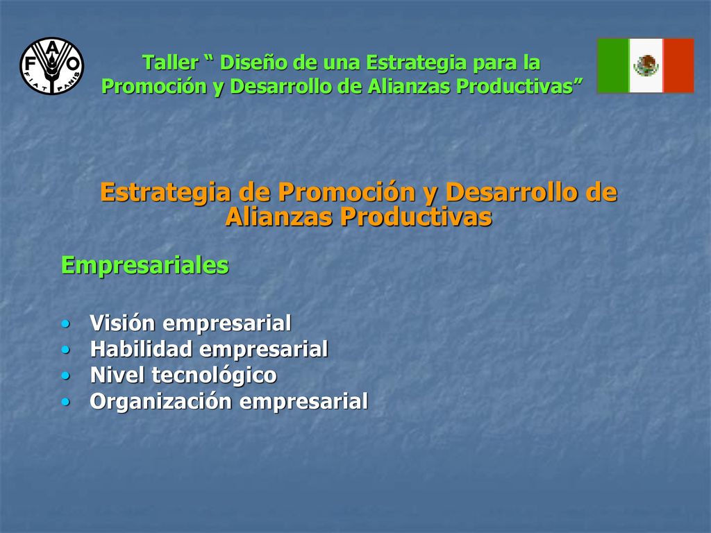 Estrategia de Promoción y Desarrollo de Alianzas Productivas