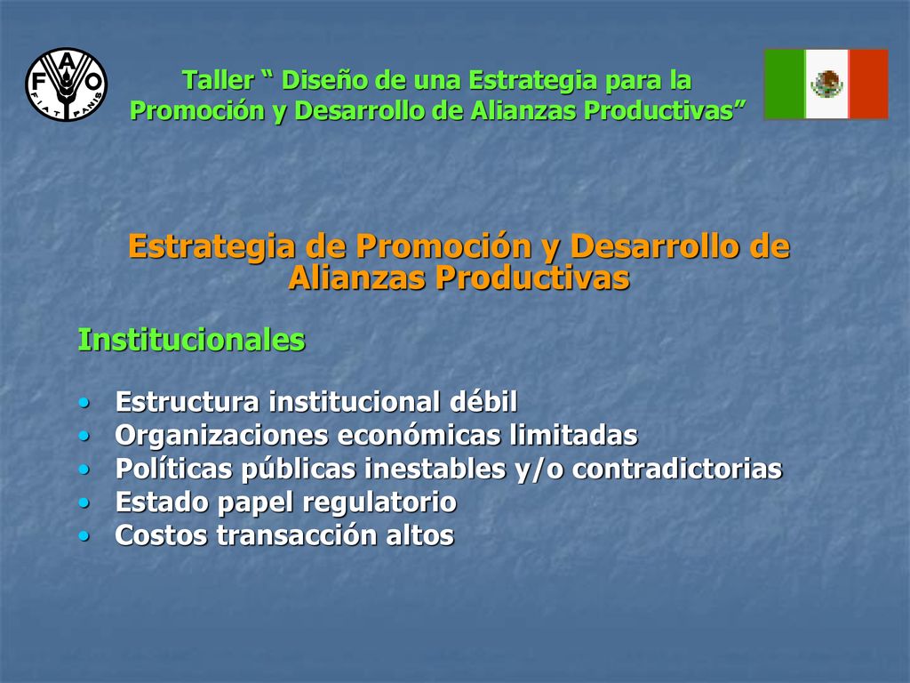 Estrategia de Promoción y Desarrollo de Alianzas Productivas