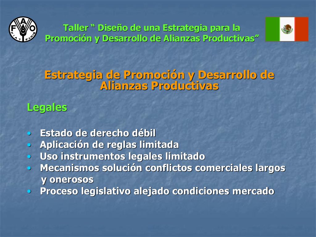 Estrategia de Promoción y Desarrollo de Alianzas Productivas