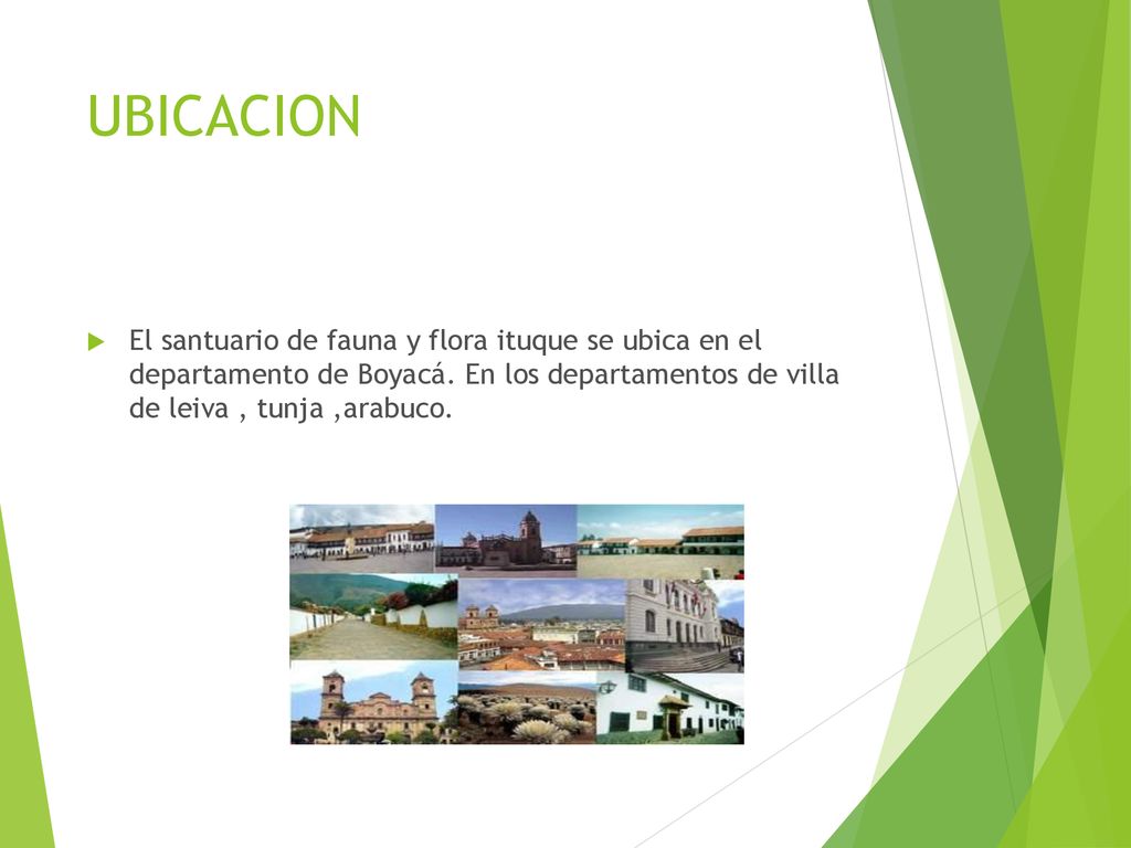 UBICACION El santuario de fauna y flora ituque se ubica en el departamento de Boyacá.