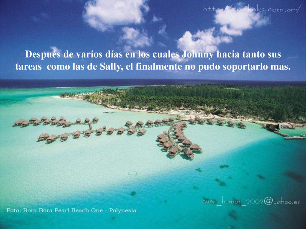 Después de varios días en los cuales Johnny hacia tanto sus tareas como las de Sally, el finalmente no pudo soportarlo mas.