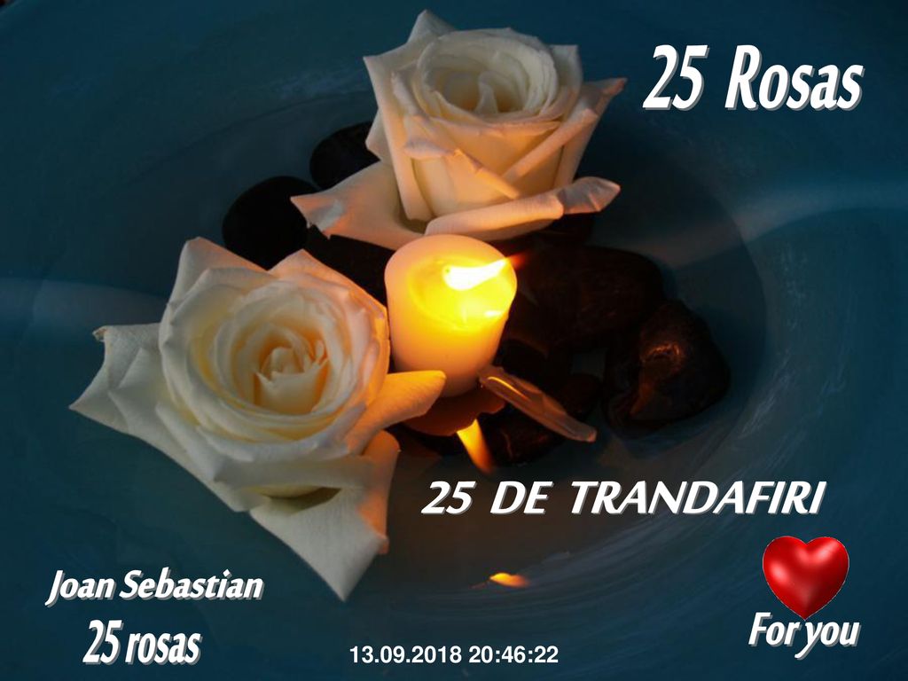 25 DE TRANDAFIRI 25 Rosas Joan Sebastian 25 rosas For you