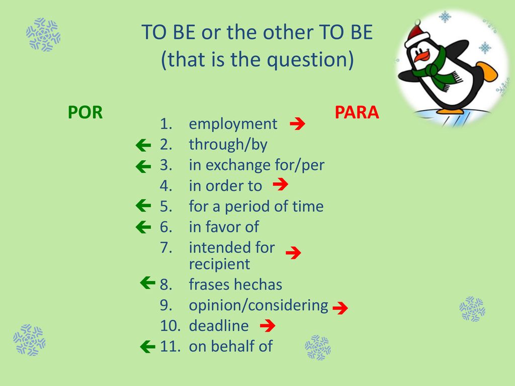 TO BE or the other TO BE (that is the question)