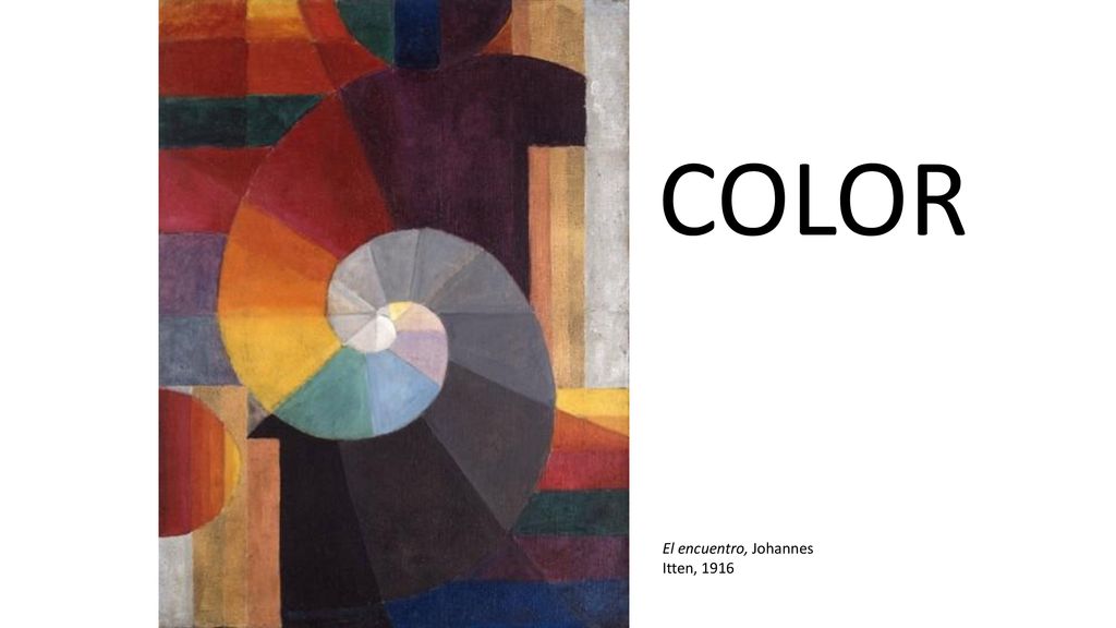COLOR El encuentro, Johannes Itten, 1916