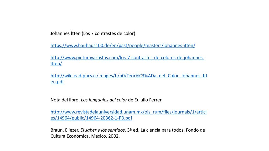 Johannes Ítten (Los 7 contrastes de color)