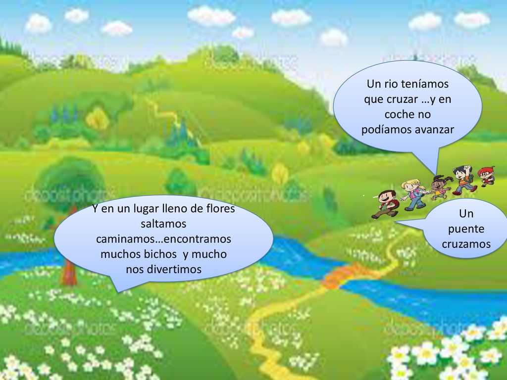 Un rio teníamos que cruzar …y en coche no podíamos avanzar