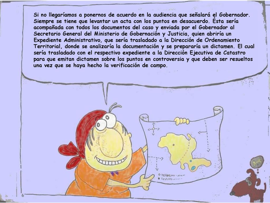 Si no llegaríamos a ponernos de acuerdo en la audiencia que señalará el Gobernador.