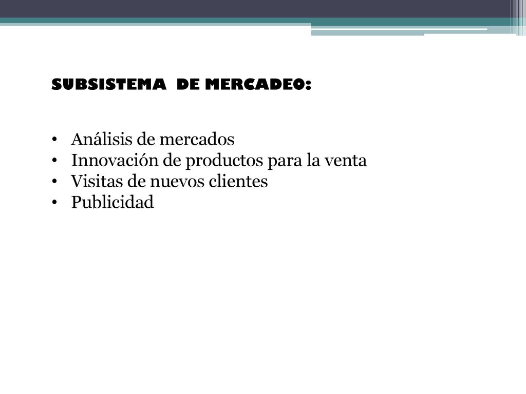 Innovación de productos para la venta Visitas de nuevos clientes