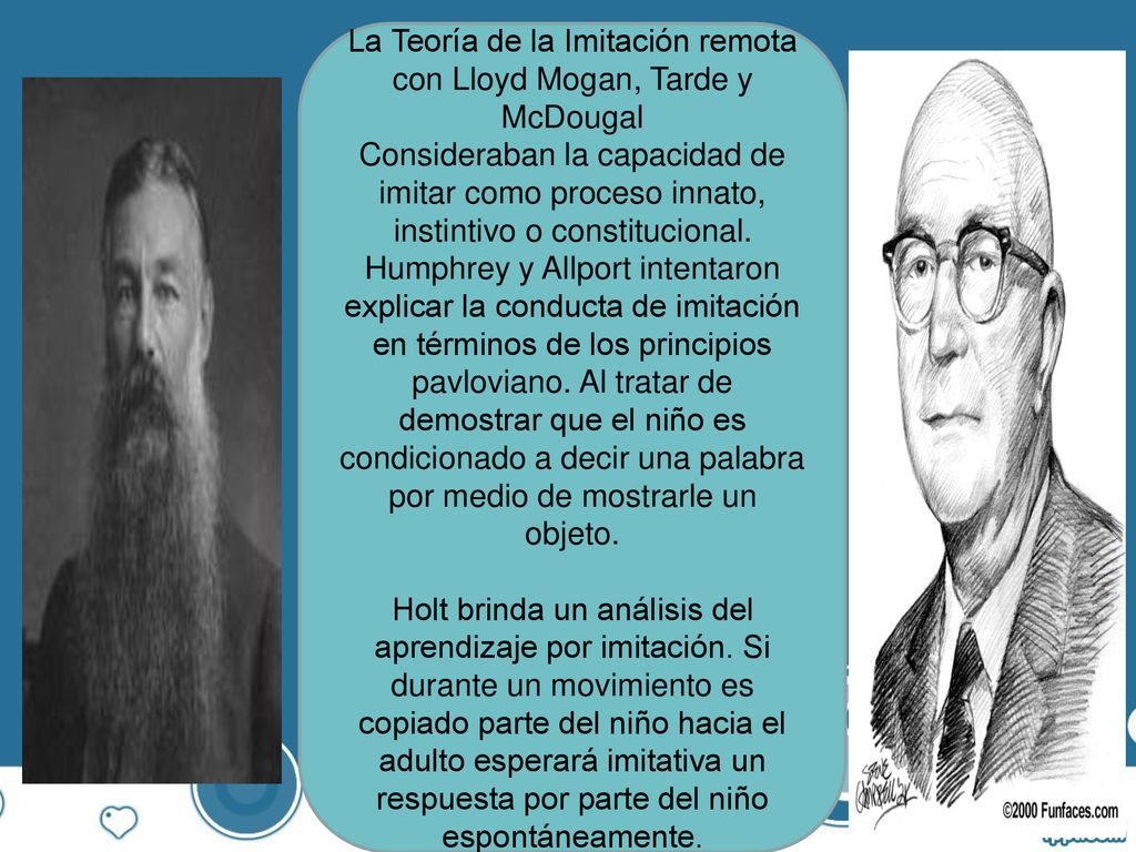 La Teoría de la Imitación remota con Lloyd Mogan, Tarde y McDougal