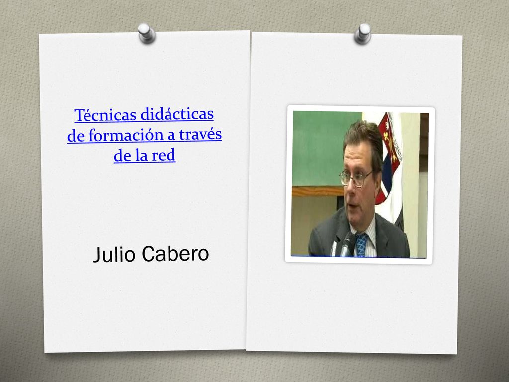 Técnicas didácticas de formación a través de la red
