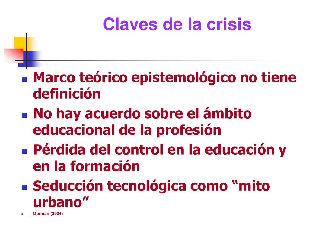 Claves de la crisis Marco teórico epistemológico no tiene definición