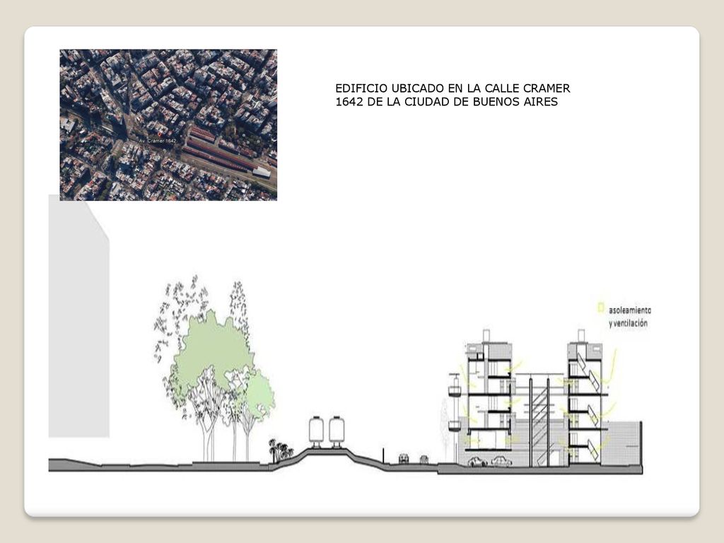 EDIFICIO UBICADO EN LA CALLE CRAMER 1642 DE LA CIUDAD DE BUENOS AIRES