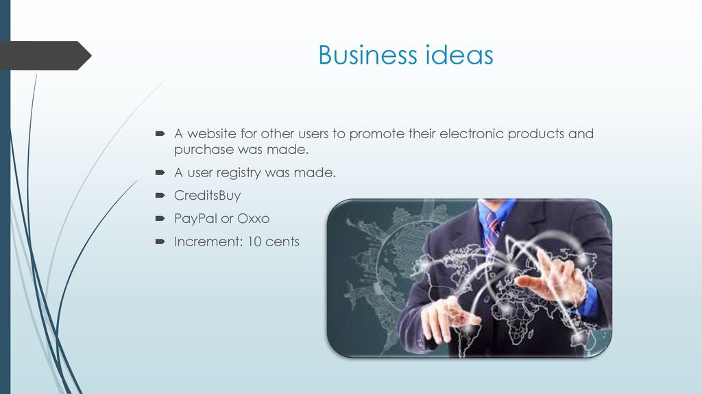 Business ideas A website for other users to promote their electronic products and purchase was made.
