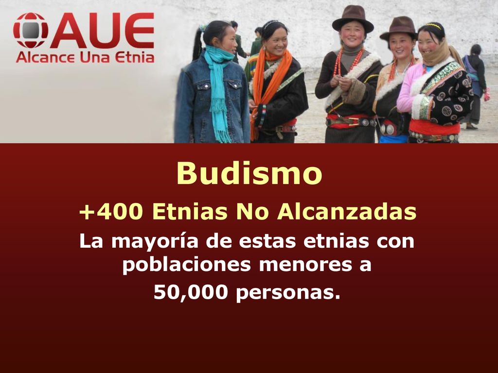 La mayoría de estas etnias con poblaciones menores a