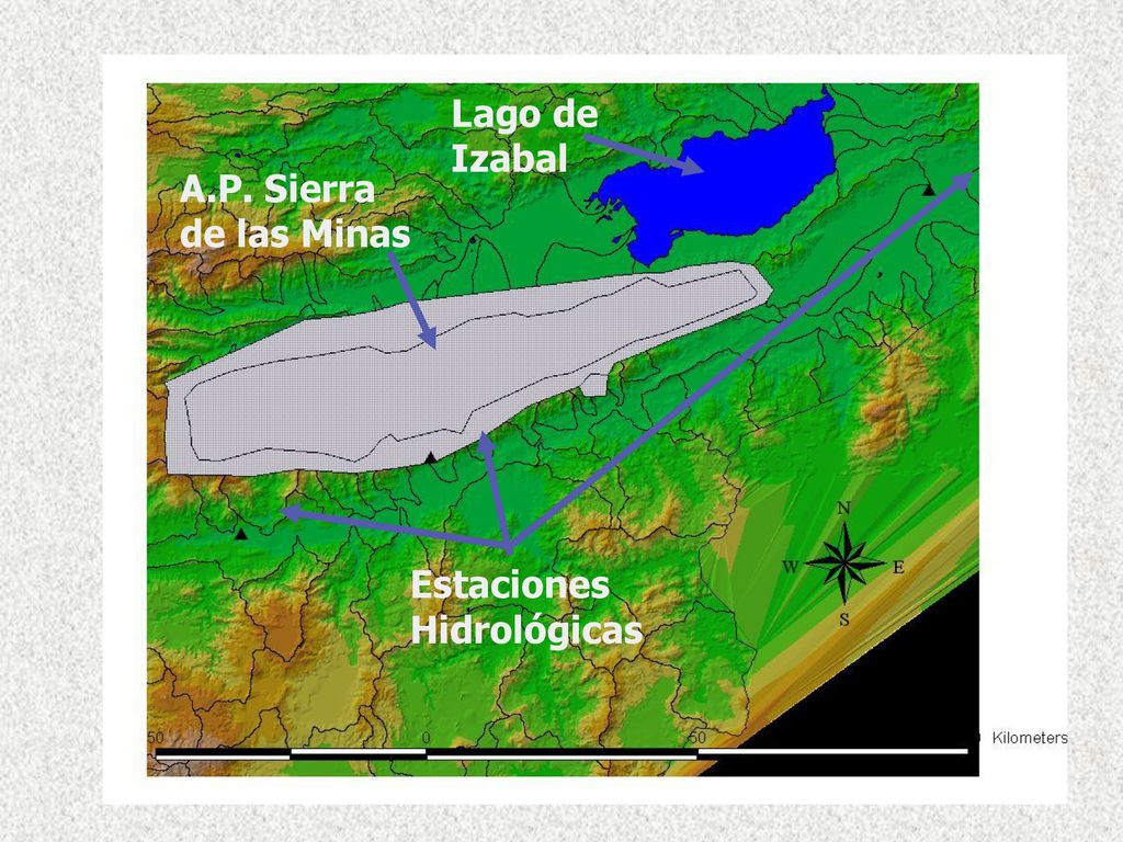 Lago de Izabal A.P. Sierra de las Minas Estaciones Hidrológicas