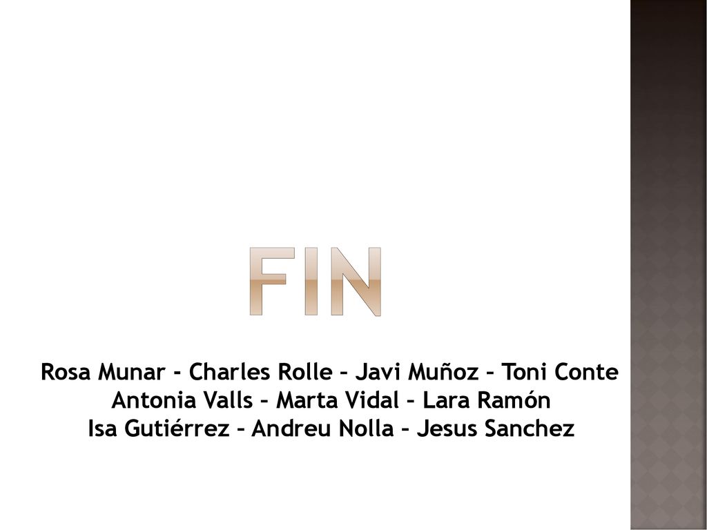 FIN Rosa Munar - Charles Rolle – Javi Muñoz – Toni Conte