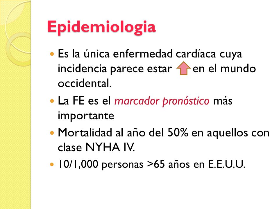 Epidemiologia Es la única enfermedad cardíaca cuya incidencia parece estar en el mundo occidental.