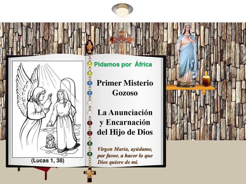 Primer Misterio Gozoso La Anunciación y Encarnación del Hijo de Dios